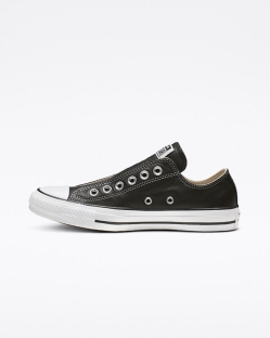 Converse, Pantofi Sport Barbati Chuck Taylor All Star Leather FJOVX8429, Negrii/Albi